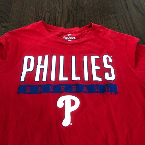Fanatics Men’s L Philadelphia Phillies Red Short-Sleeve Licensed T-Shirt - EUC! - Picture 2 of 7